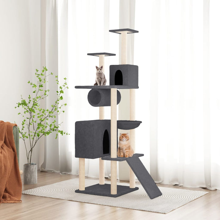 Cat Tree With Sisal Scratching Posts 168 Cm