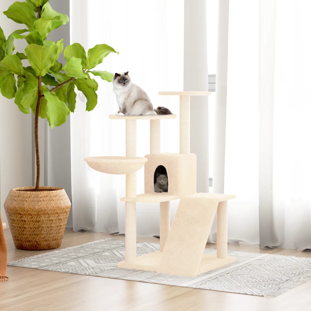 Cat Tree With Sisal Scratching Posts 94 Cm