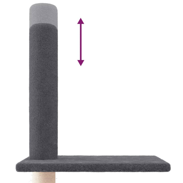 Floor To Ceiling Cat Tree 250.5-276.5 Cm