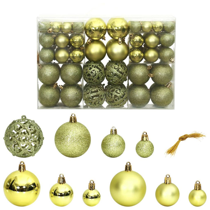 100 Piece Christmas Ball Set 3/4/6 Cm