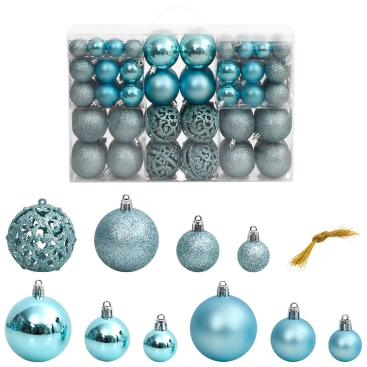 100 Piece Christmas Ball Set 3/4/6 Cm