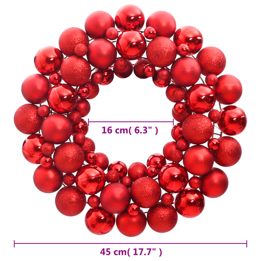 Christmas Wreath 45 Cm Polystyrene