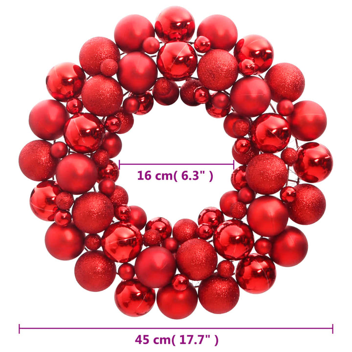 Christmas Wreath 45 Cm Polystyrene