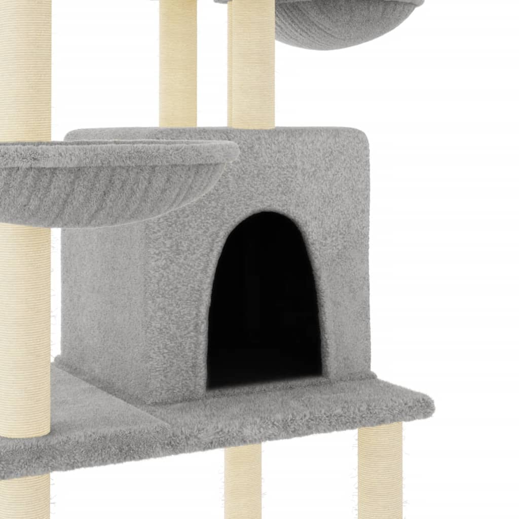 Cat Tree With Sisal Scratching Posts 180 Cm