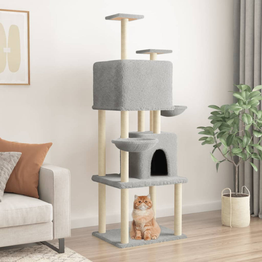 Cat Tree With Sisal Scratching Posts 180 Cm