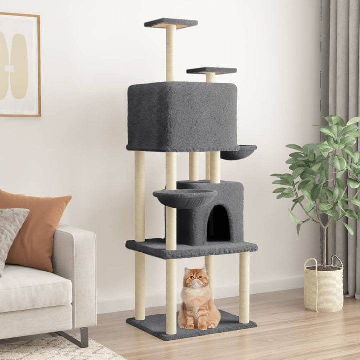 Cat Tree With Sisal Scratching Posts 180 Cm