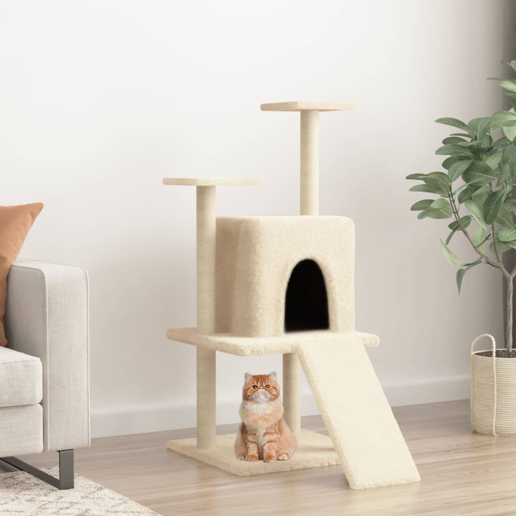 Cat Tree With Sisal Scratching Posts 110 Cm