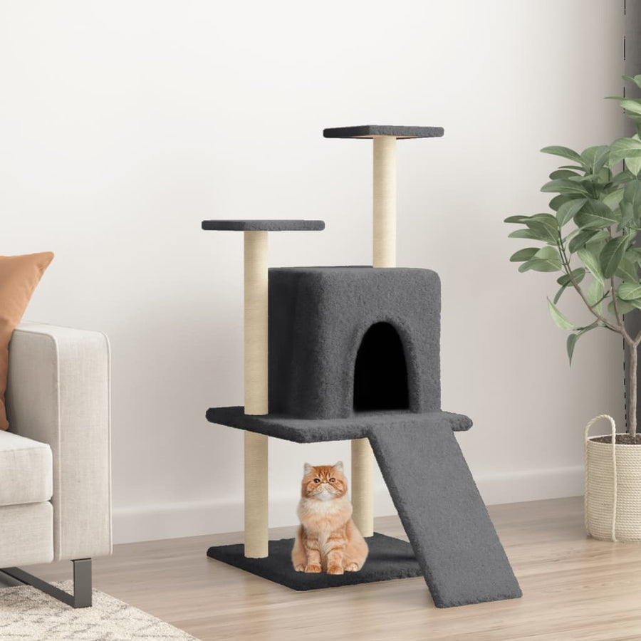 Cat Tree With Sisal Scratching Posts 110 Cm