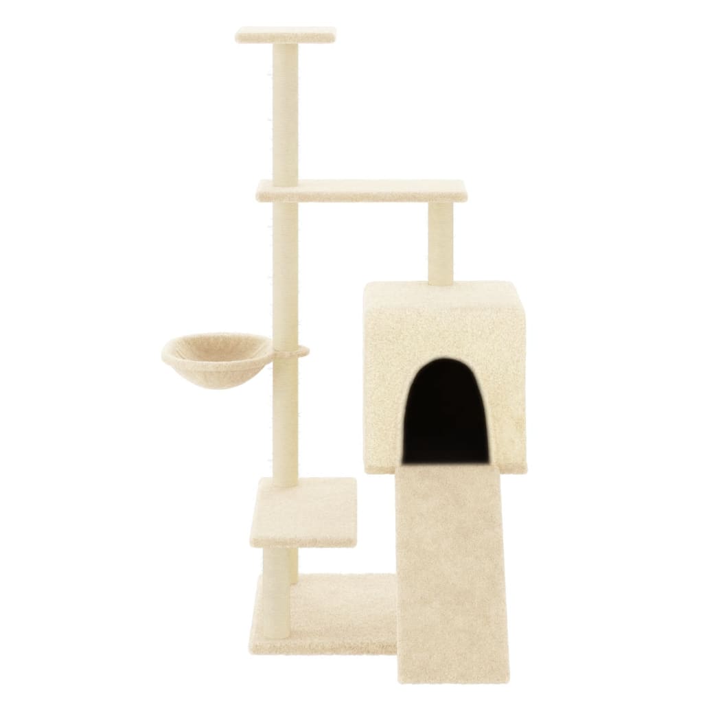 Cat Tree With Sisal Scratching Posts 130.5 Cm