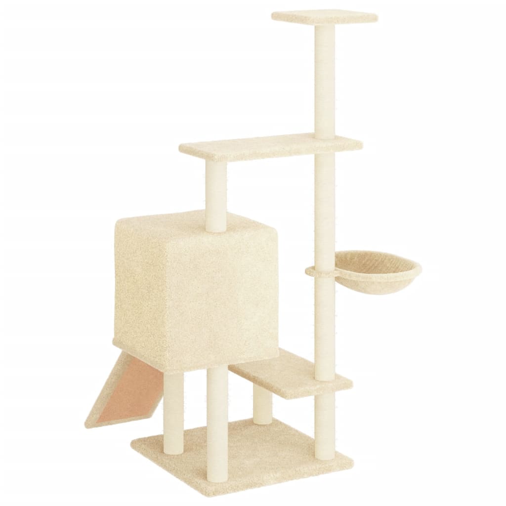 Cat Tree With Sisal Scratching Posts 130.5 Cm