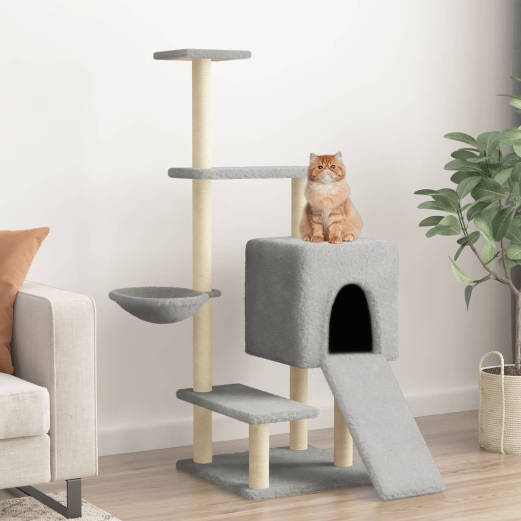 Cat Tree With Sisal Scratching Posts 130.5 Cm