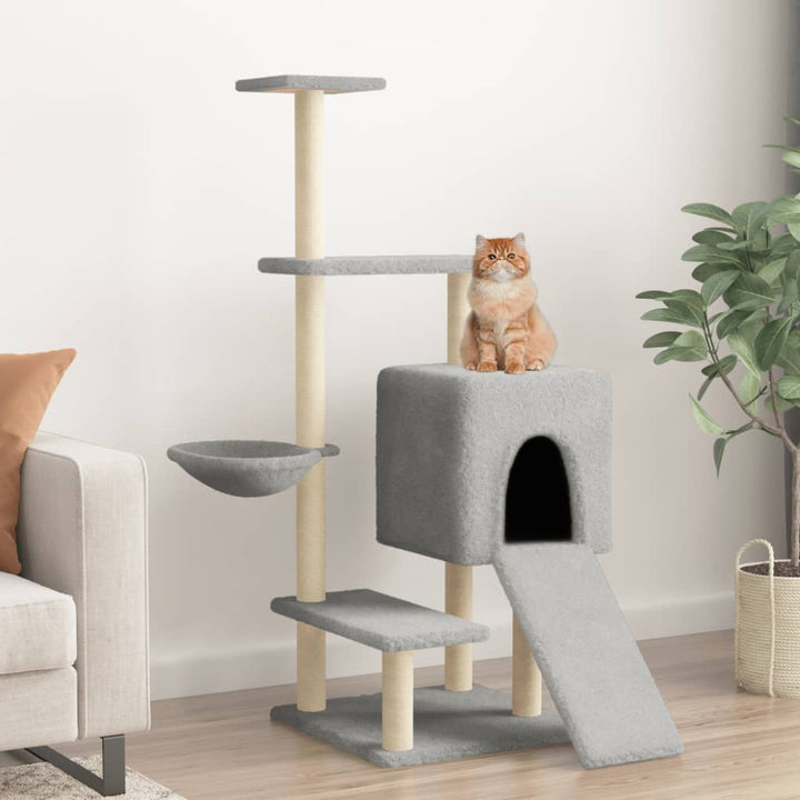 Cat Tree With Sisal Scratching Posts 130.5 Cm