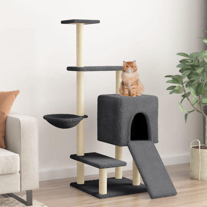 Cat Tree With Sisal Scratching Posts 130.5 Cm