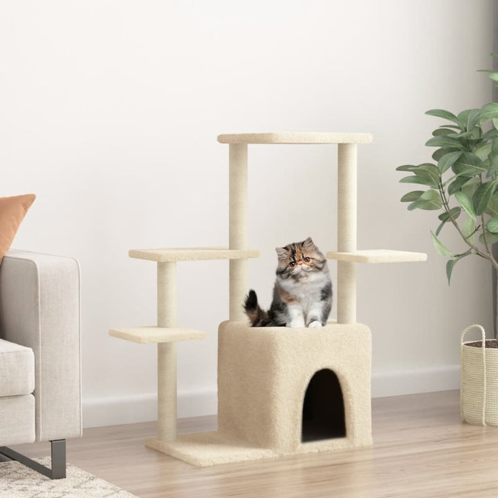 Cat Tree With Sisal Scratching Posts 97.5 Cm