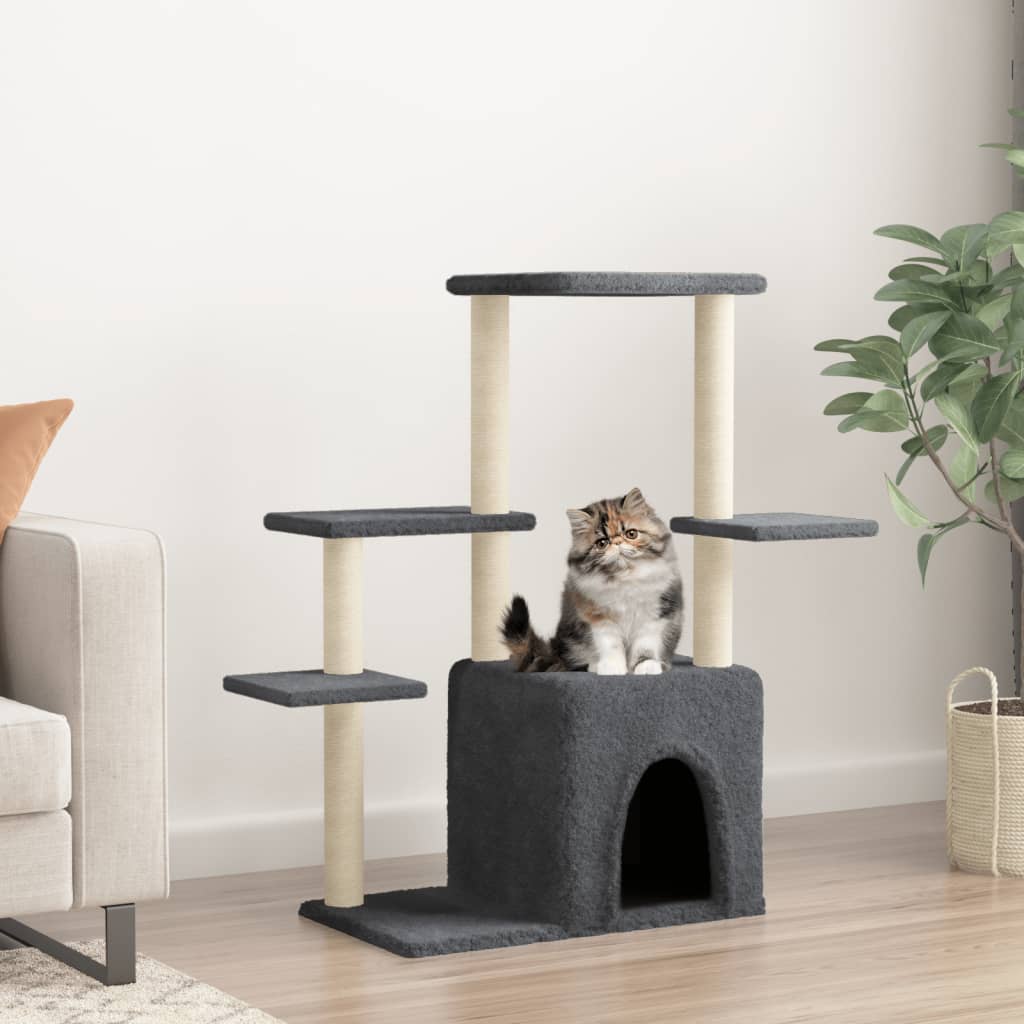 Cat Tree With Sisal Scratching Posts 97.5 Cm