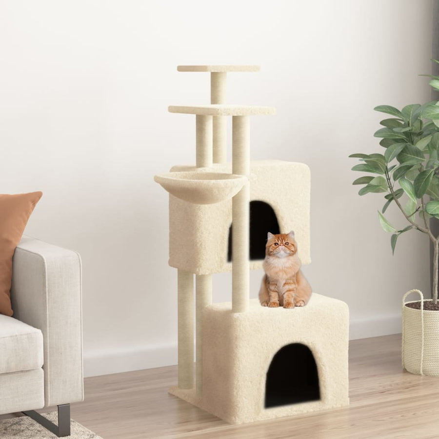Cat Tree With Sisal Scratching Posts 122 Cm