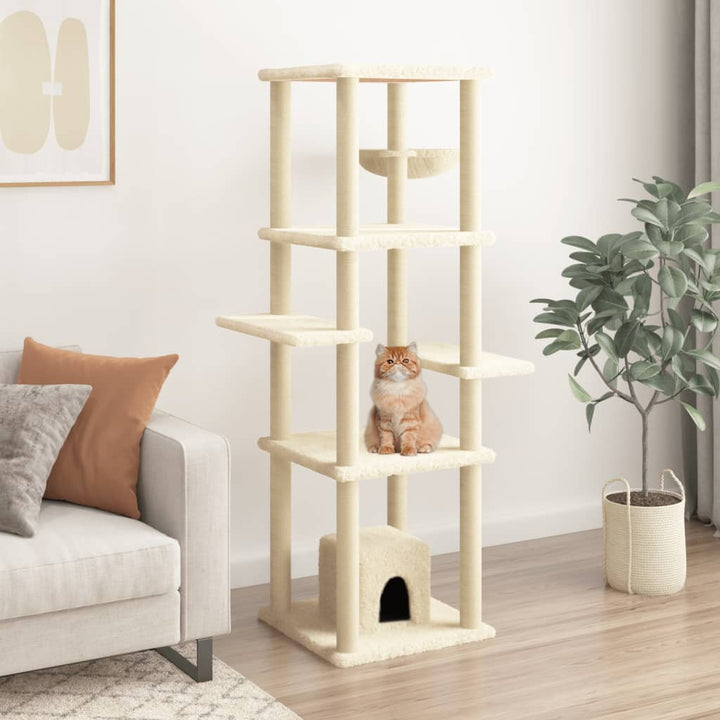 Cat Tree With Sisal Scratching Posts 154 Cm