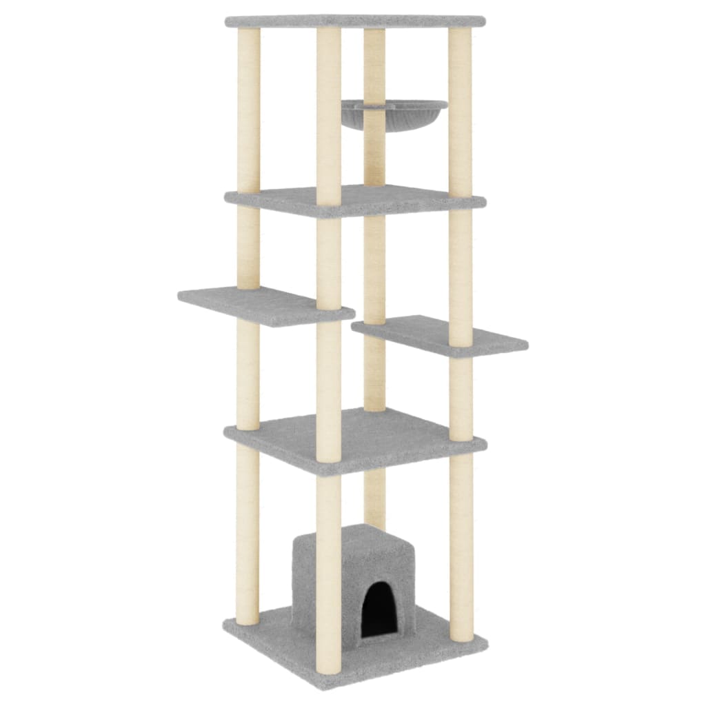 Cat Tree With Sisal Scratching Posts 154 Cm