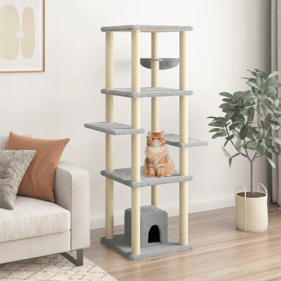 Cat Tree With Sisal Scratching Posts 154 Cm