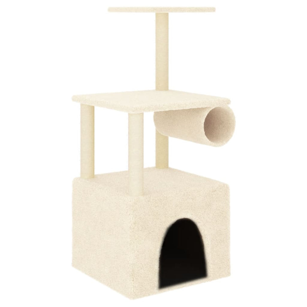 Cat Tree With Sisal Scratching Posts 109.5 Cm