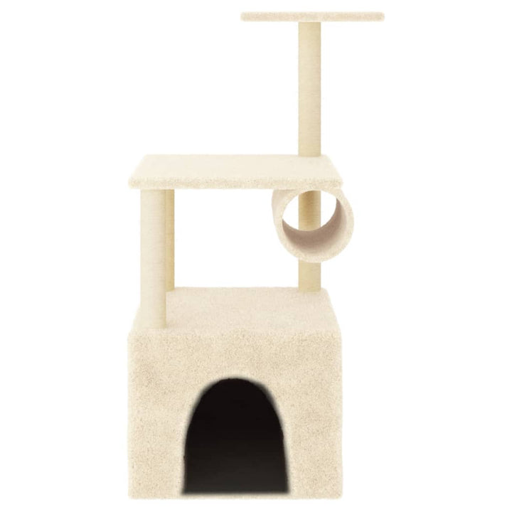 Cat Tree With Sisal Scratching Posts 109.5 Cm