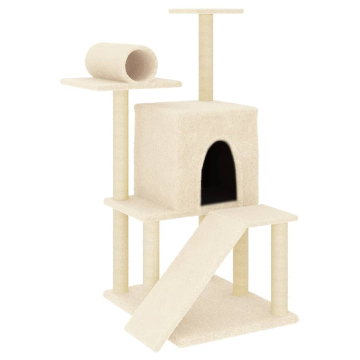 Cat Tree With Sisal Scratching Posts 110.5 Cm