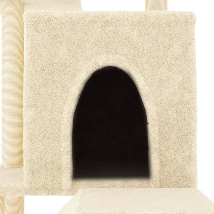 Cat Tree With Sisal Scratching Posts 110.5 Cm