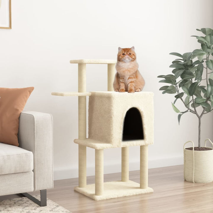 Cat Tree With Sisal Scratching Posts 97 Cm