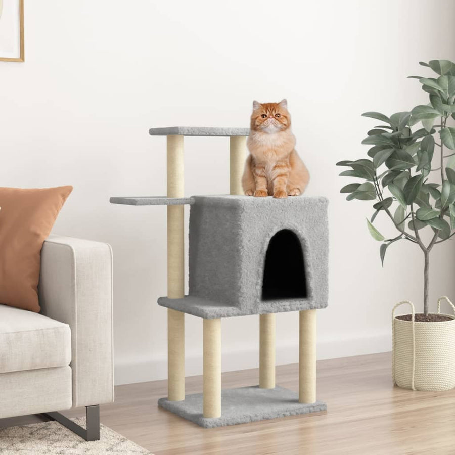 Cat Tree With Sisal Scratching Posts 97 Cm