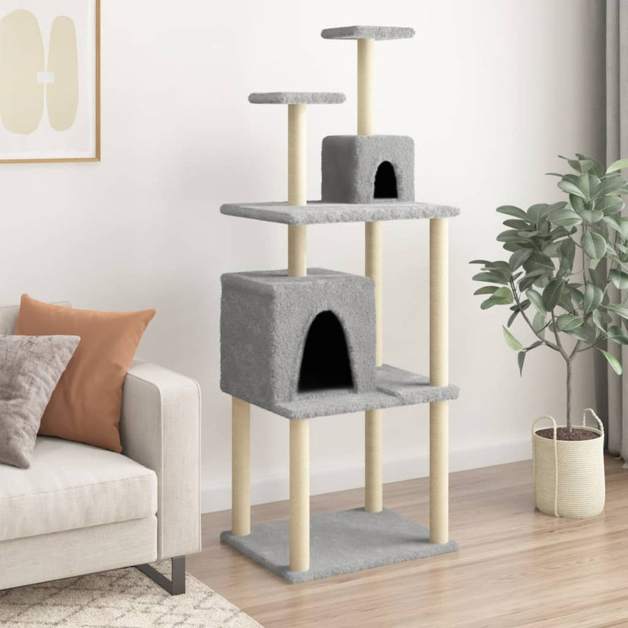 Cat Tree With Sisal Scratching Posts 167 Cm