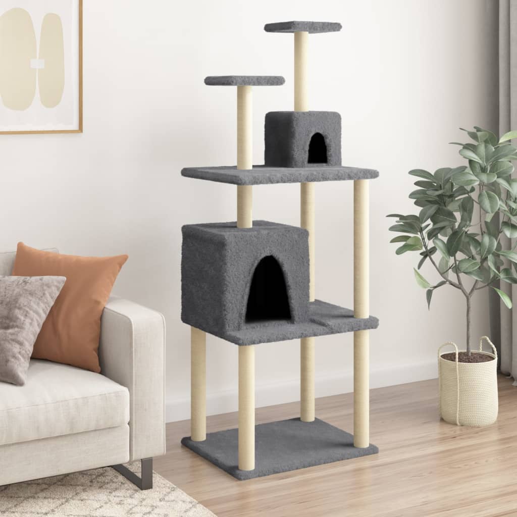 Cat Tree With Sisal Scratching Posts 167 Cm