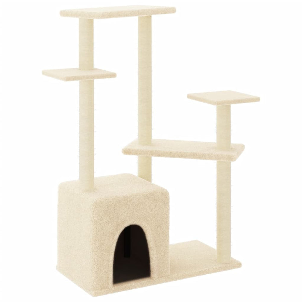 Cat Tree With Sisal Scratching Posts 107.5 Cm