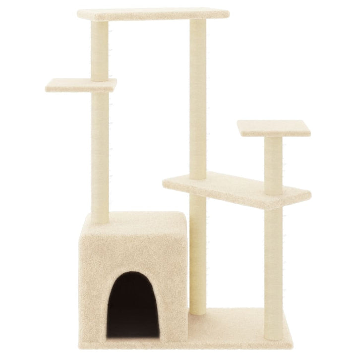Cat Tree With Sisal Scratching Posts 107.5 Cm