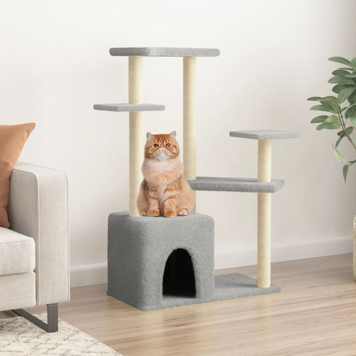Cat Tree With Sisal Scratching Posts 107.5 Cm