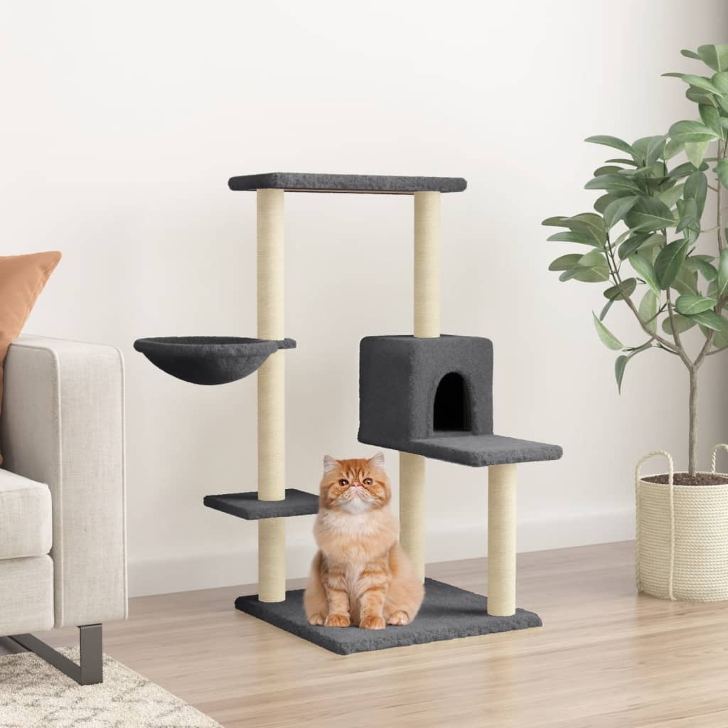 Cat Tree With Sisal Scratching Posts 95 Cm