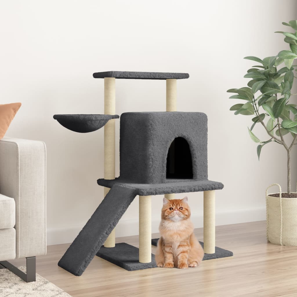 Cat Tree With Sisal Scratching Posts 96.5 Cm