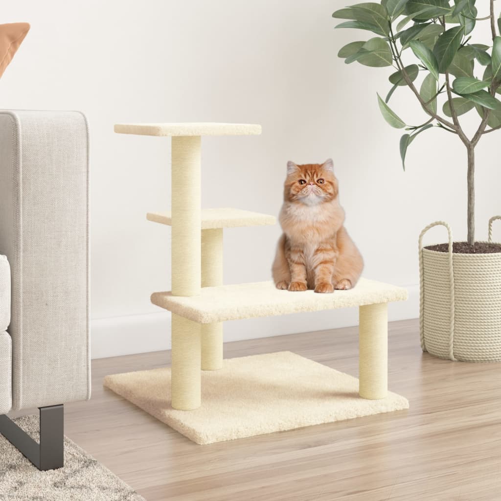 Cat Tree With Sisal Scratching Posts 61 Cm