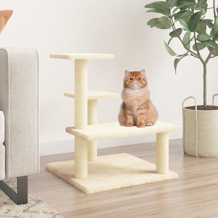 Cat Tree With Sisal Scratching Posts 61 Cm