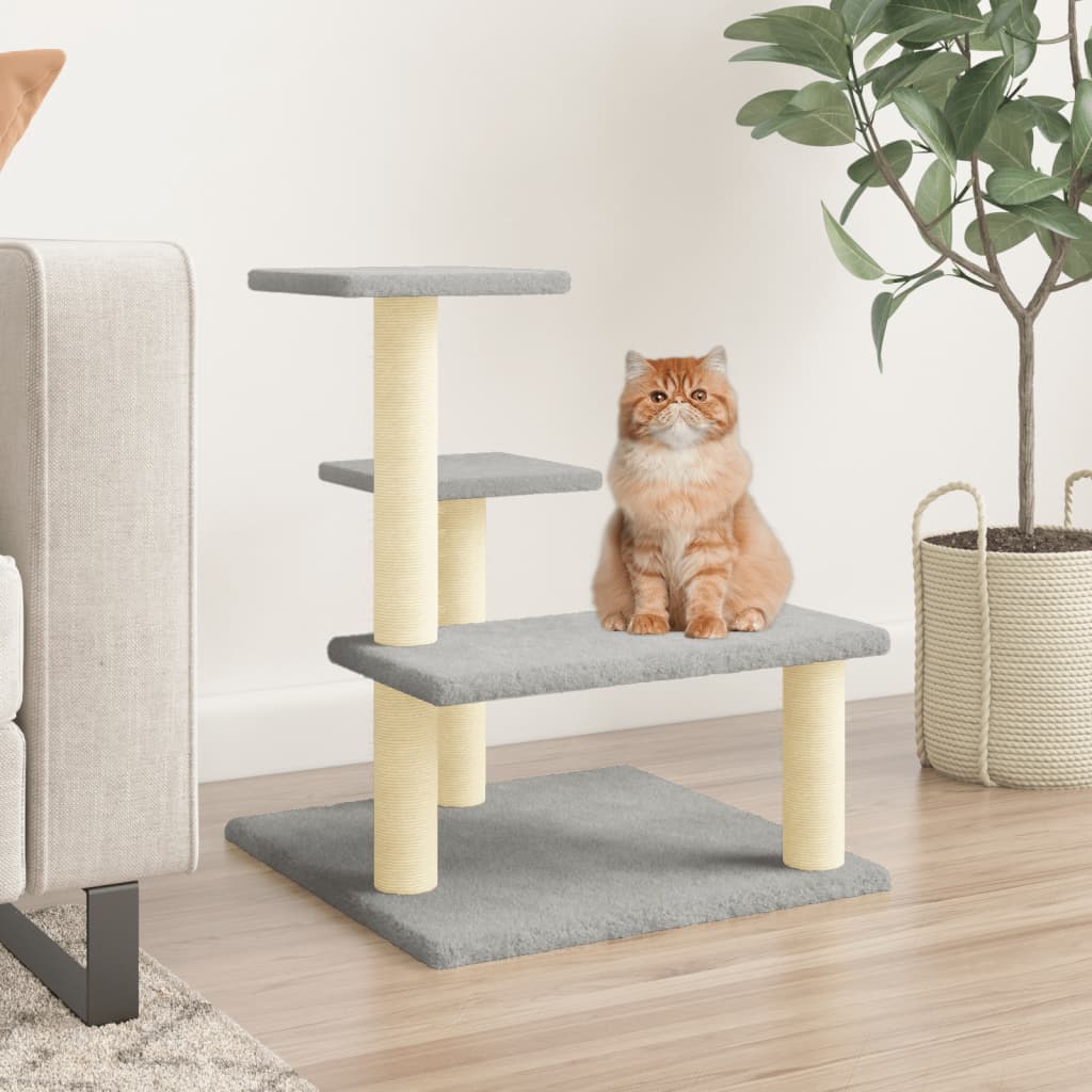 Cat Tree With Sisal Scratching Posts 61 Cm