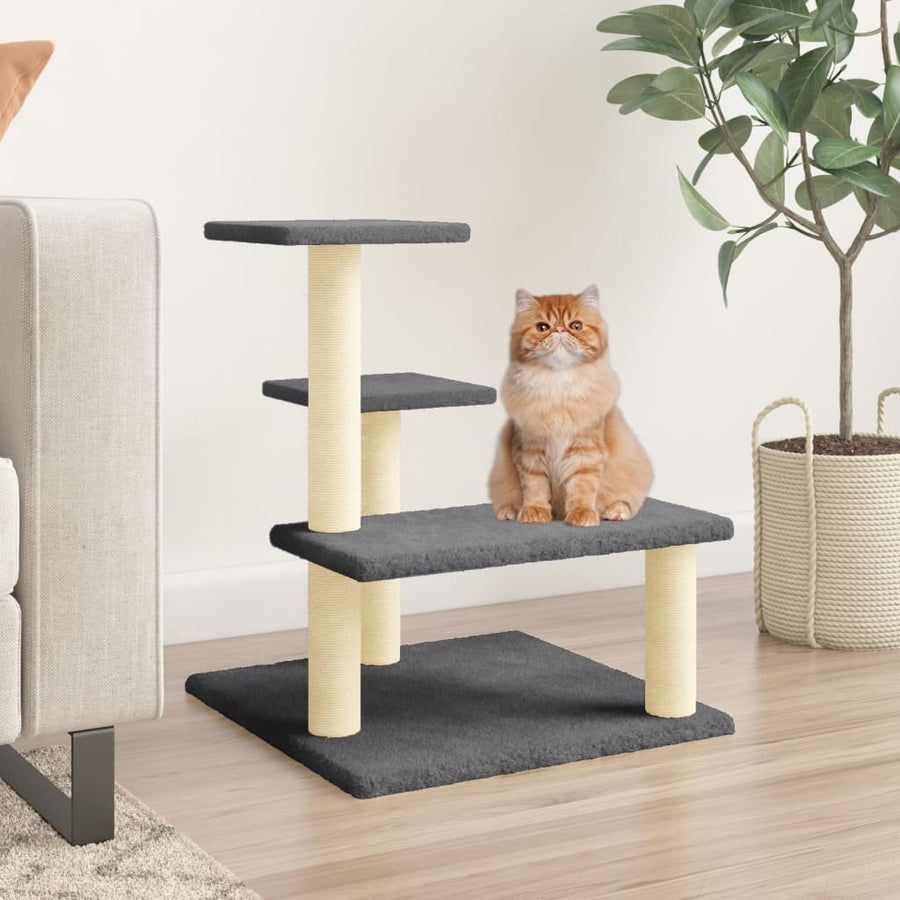 Cat Tree With Sisal Scratching Posts 61 Cm
