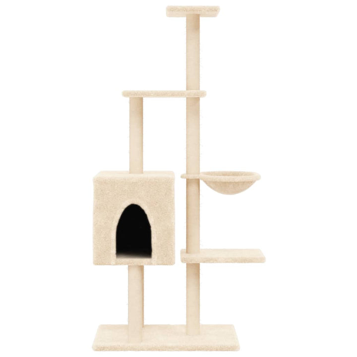 Cat Tree With Sisal Scratching Posts 145 Cm