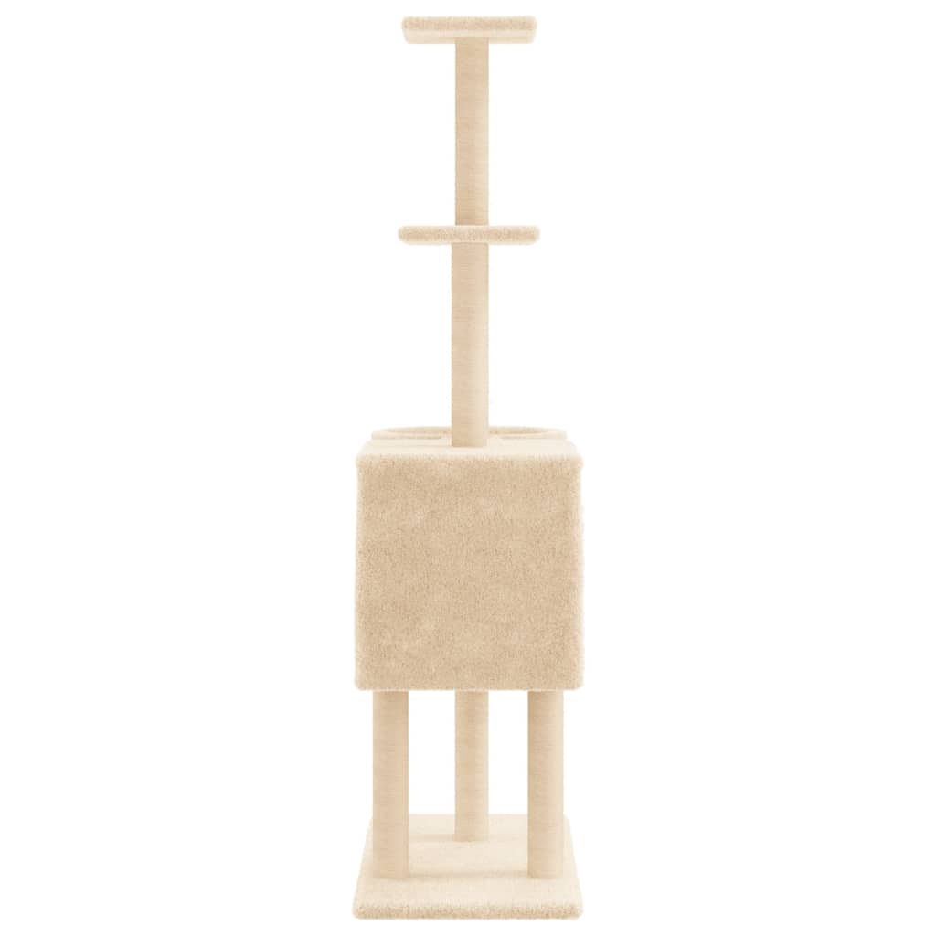Cat Tree With Sisal Scratching Posts 145 Cm