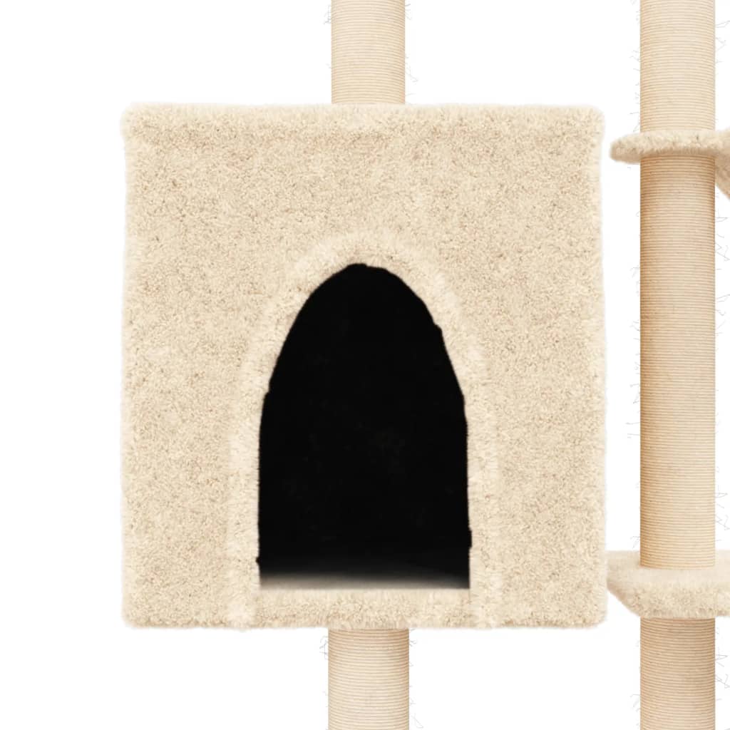 Cat Tree With Sisal Scratching Posts 145 Cm