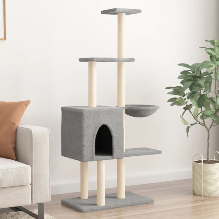 Cat Tree With Sisal Scratching Posts 145 Cm