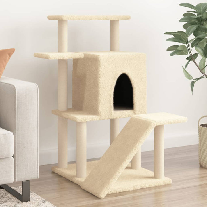 Cat Tree With Sisal Scratching Posts 97 Cm
