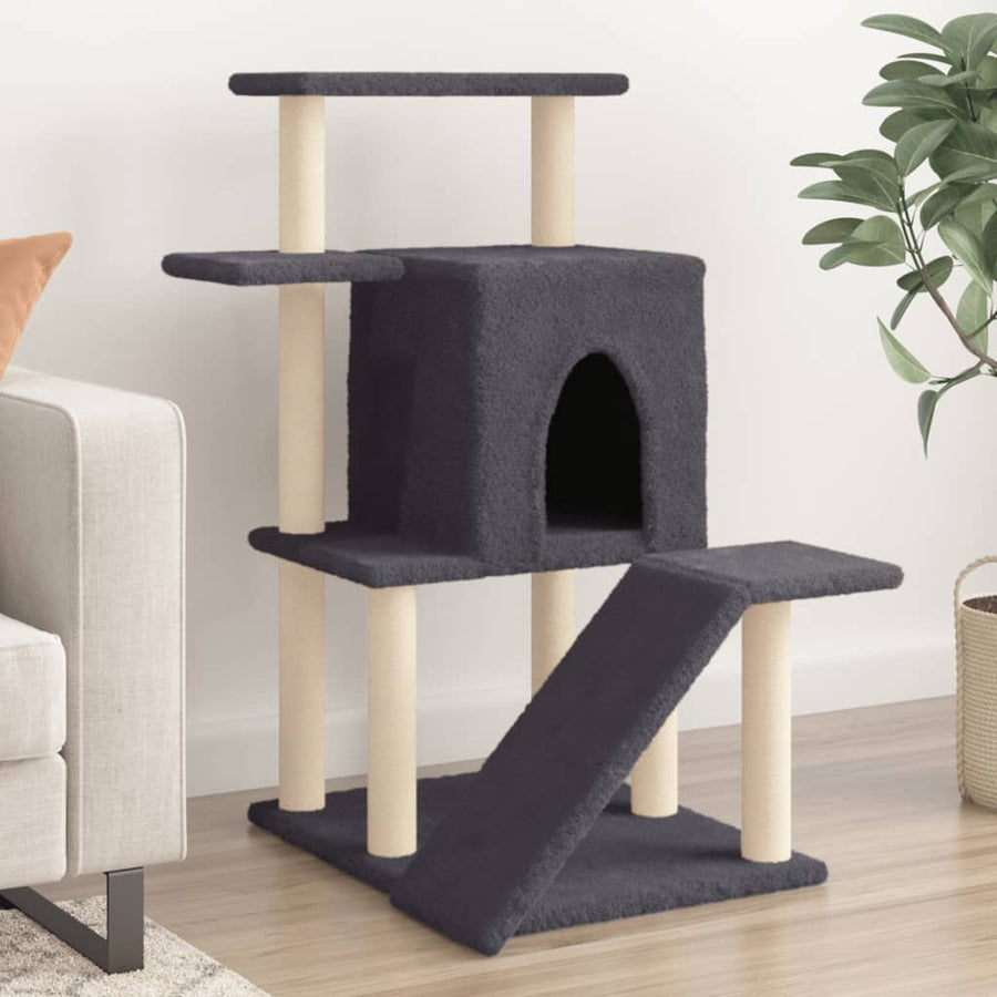Cat Tree With Sisal Scratching Posts 97 Cm