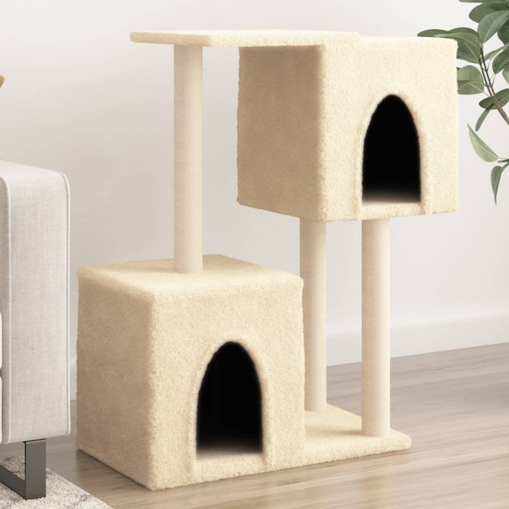Cat Tree With Sisal Scratching Posts 86 Cm