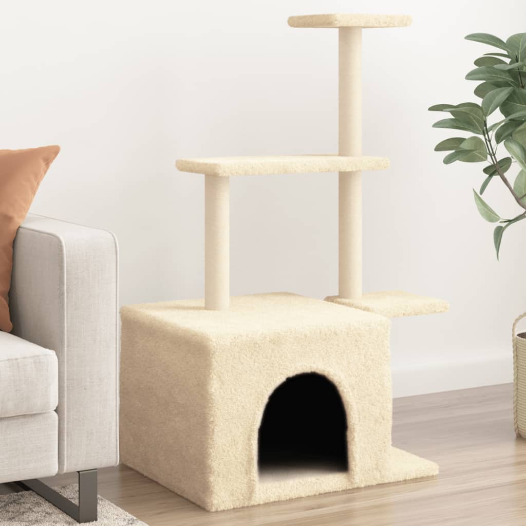 Cat Tree With Sisal Scratching Posts 110 Cm