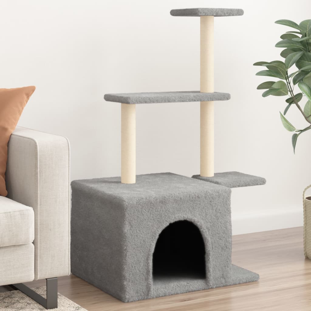 Cat Tree With Sisal Scratching Posts 110 Cm