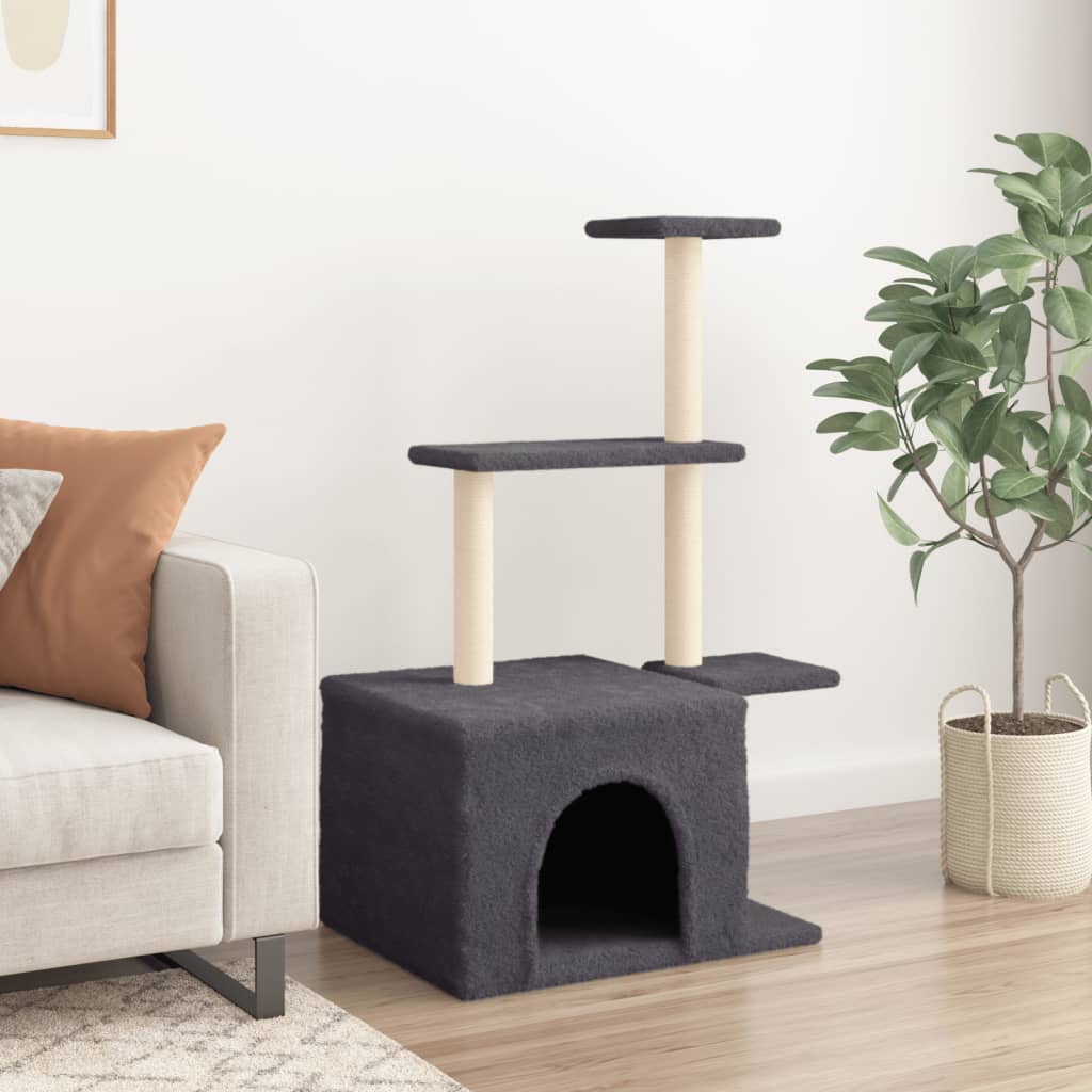Cat Tree With Sisal Scratching Posts 110 Cm